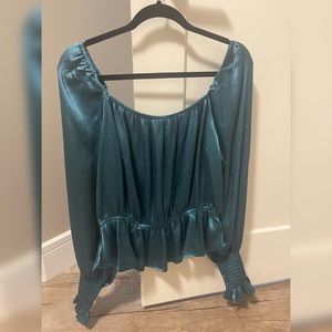 Emerald Green Top Blouse